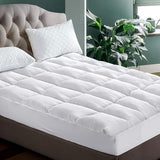 Bedding Luxury Pillowtop Mattress Topper Mat Pad Protector