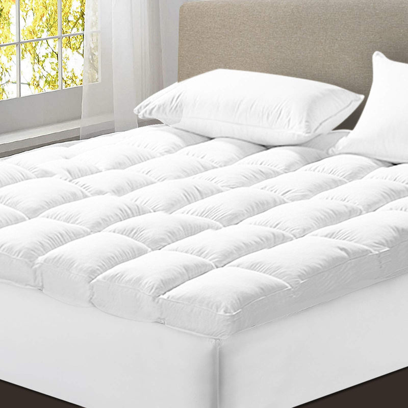 Bedding Luxury Pillowtop Mattress Topper Mat Pad Protector