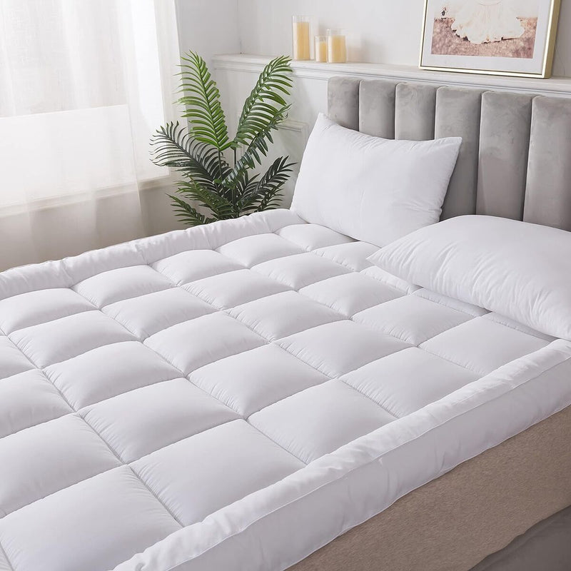 Bedding Luxury Pillowtop Mattress Topper Mat Pad Protector