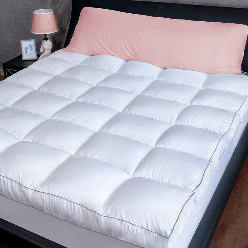 Bedding Luxury Pillowtop Mattress Topper Mat Pad Protector