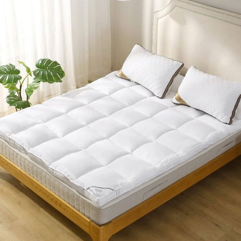 Bedding Luxury Pillowtop Mattress Topper Mat Pad Protector